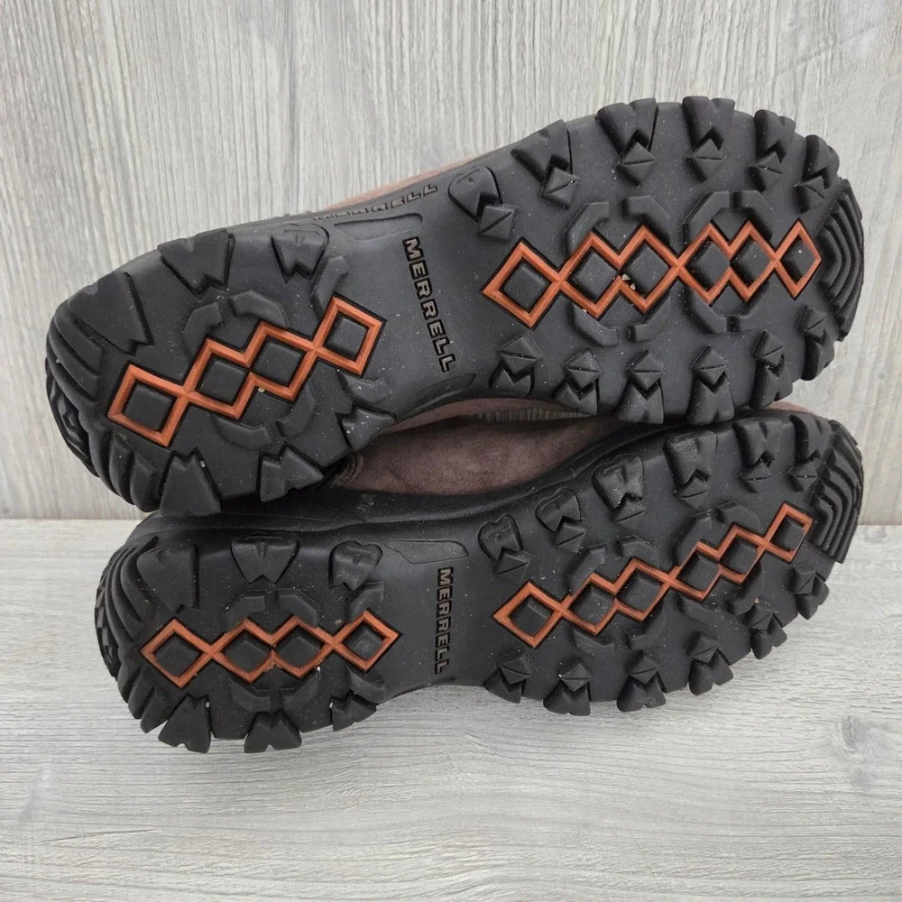 Merrell Satellite Moc Brown Gore-Tex Waterproof Suede Shoes Mens 9